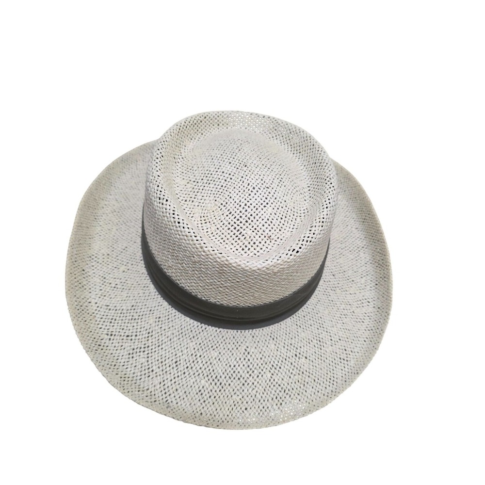 Summer Club Men's Straw Hat With Olive Band Styled In Australia‎ UV Protection A